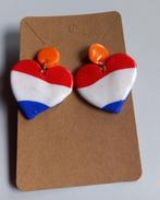 Oorbellen Koningsdag, hartjes, Sieraden, Tassen en Uiterlijk, Oorbellen, Nieuw, Overige materialen, Ophalen of Verzenden, Hangers