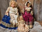 Set oude poppen, Verzamelen, Poppen, Gebruikt, ., Ophalen of Verzenden, .