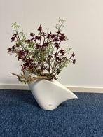 Bob decoratie vaas met kunstbloemen, Ophalen, Gebruikt, Wit