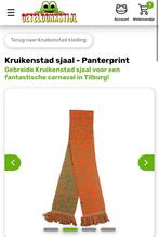 Kruikenstad carnaval sjaal panterprint, Ophalen, Zo goed als nieuw, Maat 46/48 (XL) of groter, Carnaval