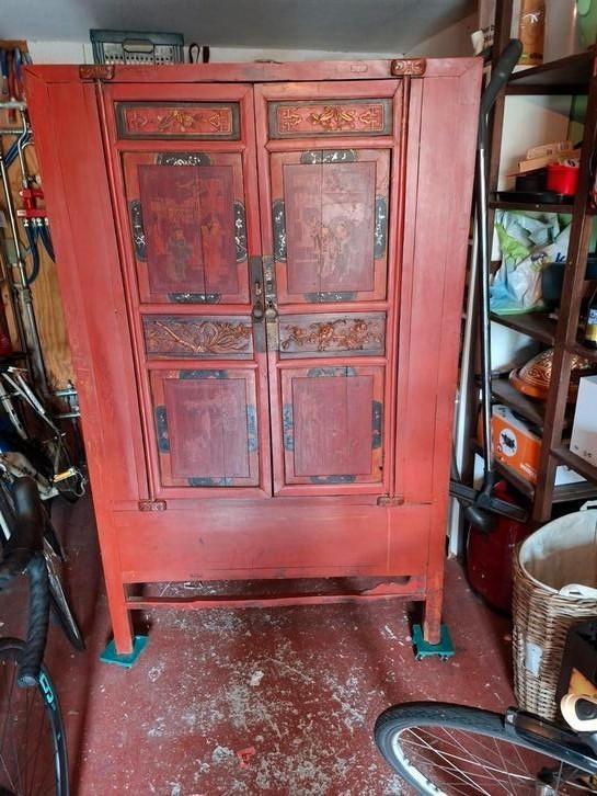 Chinese bruidskast, Antiek en Kunst, Antiek | Meubels | Kasten, Ophalen