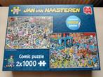 Jan van Haasteren 2x1000 Speelgoedwinkel + Rollerdisco, Ophalen of Verzenden, Meer dan 1500 stukjes, Gebruikt, Legpuzzel