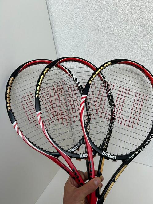 Wilson six.one BLX tour 90 - 3x, Sport en Fitness, Tennis, Zo goed als nieuw, Racket, Wilson, L3, Ophalen of Verzenden