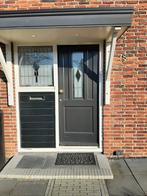 Voordeur met dubbel glas in lood, 75 tot 150 cm, Gebruikt, Deurkozijn, Ophalen of Verzenden