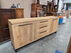 Eiken Dressoir gezandstraald en kleurloos afgelakt, Ophalen, Zo goed als nieuw, 25 tot 50 cm
