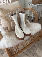 CASHOTT leren laarzen mt 38 - Zo goed als nieuw!, Ophalen of Verzenden, Zo goed als nieuw, Wit, Hoge laarzen