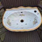 Gedecoreerd Frans fonteintje, schelpvorm, met hartje, Ophalen of Verzenden, Zo goed als nieuw