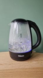 Glazen waterkoker 1,7L met blauw licht, 1 tot 2 liter, Ophalen of Verzenden, Zo goed als nieuw