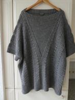 Marina Rinaldi poncho trui maat 46/48 grijs gebreid ZGAN, Verzenden, Maat 46/48 (XL) of groter, Zo goed als nieuw, Grijs