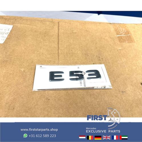 ZWART LOGO W213 C238 E53 AMG EMBLEEM ZWART EMBLEMEN E 53 KLA, Auto-onderdelen, Carrosserie en Plaatwerk, Mercedes-Benz, Gebruikt