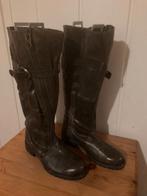 Bruin groene dik leren hoge laarzen van Walk In The Park, 37, Bruin, Ophalen of Verzenden, Zo goed als nieuw, Walk In The Park