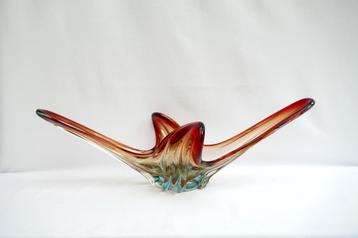 Murano - grote flamboyante schaal - Italy jaren 60  beschikbaar voor biedingen