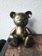 Schattig Beer Beeld – goudkleurige gloed | 28x20x34 cm, Ophalen of Verzenden, Nieuw, Dier