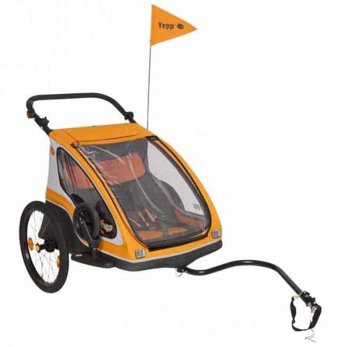 Yepp fietskar Duo, Fietsen en Brommers, Fietsaccessoires | Aanhangers en Karren, Zo goed als nieuw, Kinderkar, Ophalen of Verzenden