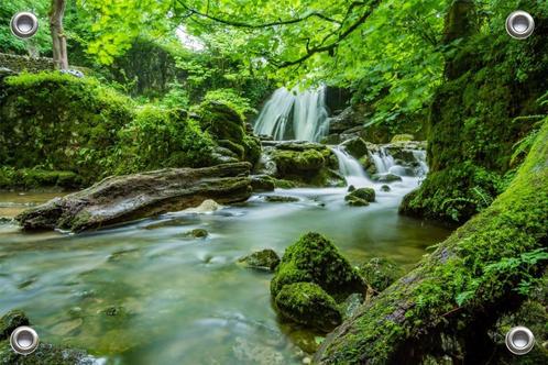 Tuinposter-Schuttingposter Waterval 150x100 cm (bxh), Tuin en Terras, Tuinwanddecoratie, Nieuw, Verzenden