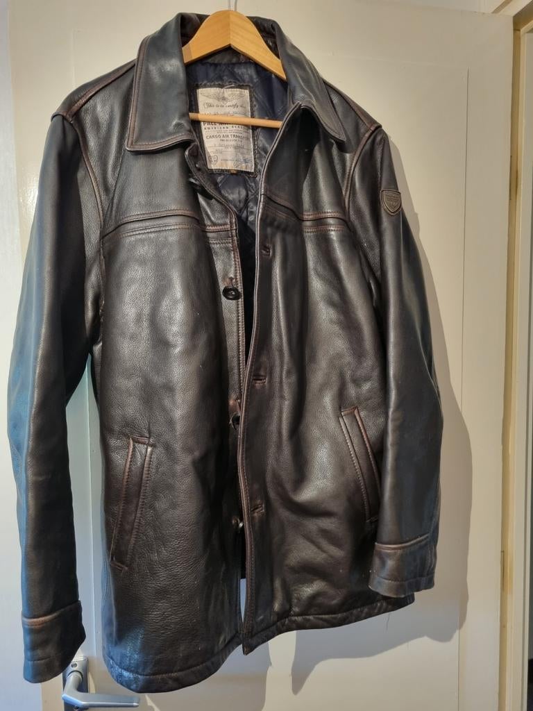 Pall Mall leren jas - maat 48, Kleding | Heren, Jassen | Winter, Bruin, Maat 48/50 (M), Pall Mall, Ophalen of Verzenden