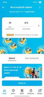 AH Bioscoopactie Zegels, Tickets en Kaartjes, Kortingen en Cadeaubonnen, Twee personen