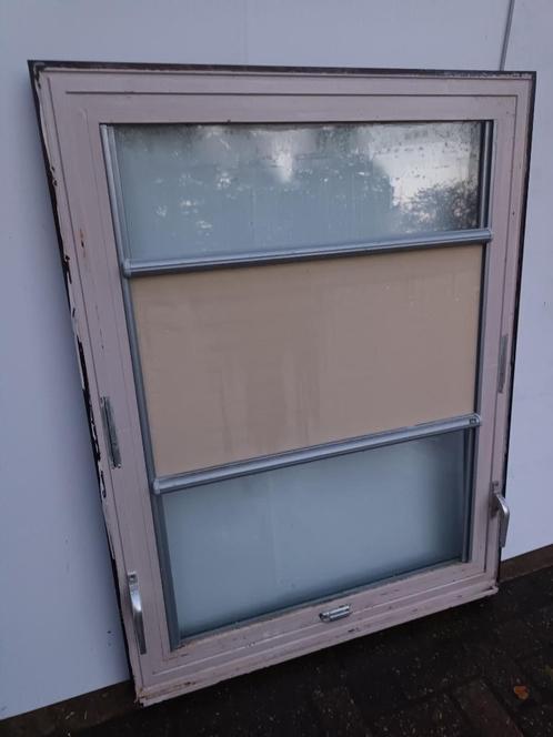Aluminium tuimelramen met ombouw ,  dubbel glas en luxaflex, Doe-het-zelf en Verbouw, Glas en Ramen, Verzenden