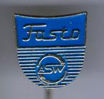 Fasto ASW geisers boilers zilverkleurig speldje ( T_131 ), Verzamelen, Verzenden, Zo goed als nieuw, Merk, Speldje of Pin