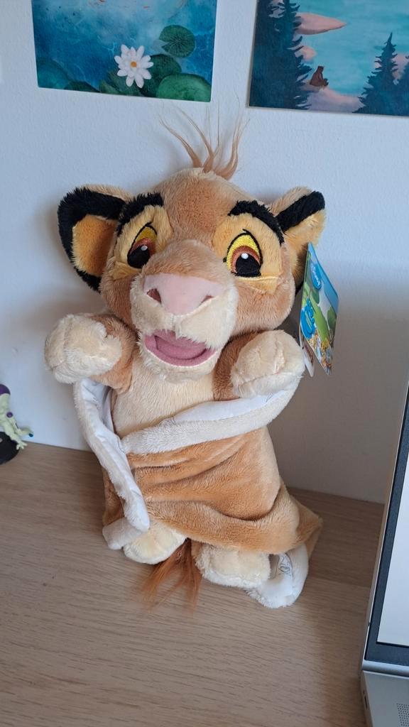 Simba Lion King knuffel Disney, Verzamelen, Disney, Zo goed als nieuw, Knuffel, Leeuwenkoning of Jungle Boek, Ophalen of Verzenden