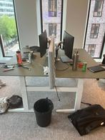 Ahrend Akoestisch DUO Zit-Sta bureau incl. draagarmen, Huis en Inrichting, Bureaus, Ophalen, Elektrisch, Zo goed als nieuw, Stabureau