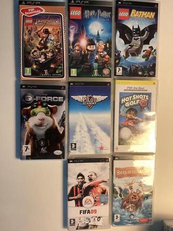 PSP games 8x beschikbaar voor biedingen