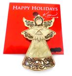 Kerstbroche, Verzenden, Nieuw, Goud, Overige materialen