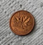 1 cent Canada 1964, 3 stuks (onderzetters), Ophalen, Overige landen