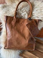 Mooie camel shopper tas van MicMac bags + kleine portemonee, Ophalen of Verzenden, Zo goed als nieuw, Bruin, Handtas
