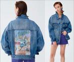 Spijkerjas barbie pull&bear maat m oversized, Ophalen of Verzenden, Gedragen, Maat 42/44 (L), Blauw