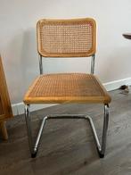 Rotan Eetkamerstoel Webbing, Huis en Inrichting, Stoelen, Ophalen, Riet of Rotan, Bruin, Vintage