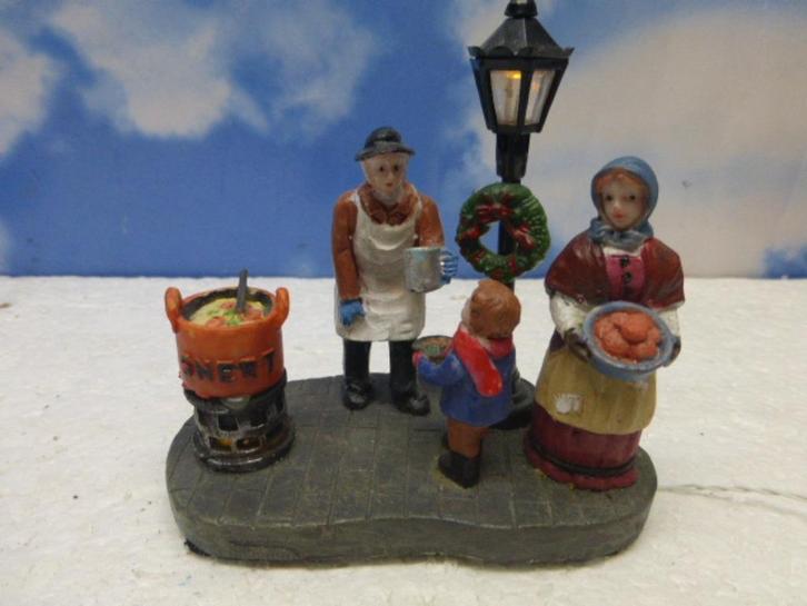 dickensville elfsteden snert verkoper kerstdorp poppetjes, Diversen, Kerst, Zo goed als nieuw, Ophalen of Verzenden