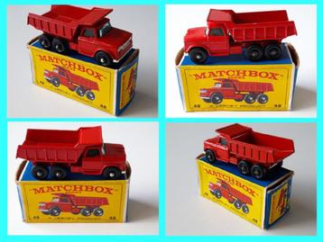 Matchbox Lesney nr 48C Dodge Dumper Truck + Orig E4-Box beschikbaar voor biedingen