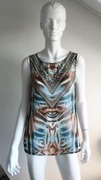 CAROLINE BISS Mooie blouse top met print mt 38, Maat 38/40 (M), Overige kleuren, Verzenden, Zonder mouw