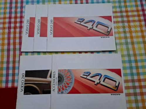 Volvo 240 Sedan / Estate set van 5 Nederlandse folders, Boeken, Auto's | Folders en Tijdschriften, Zo goed als nieuw, Volvo, Verzenden