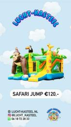 Springkussen te huur feest kinderen jungle dino unicorn, Ophalen, Zo goed als nieuw, Overige