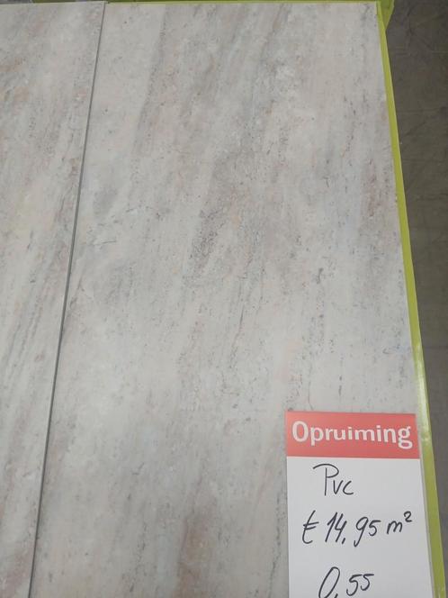 PVC dry back, Huis en Inrichting, Stoffering | Vloerbedekking, Nieuw, Overige typen, Wit, Crème, Beige, Grijs, 75 m² of meer, Ophalen