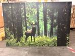 Canvas schilderij 120x80 cm edelhert / hert NIEUW, Ophalen, Nieuw, Schilderij, 100 tot 125 cm