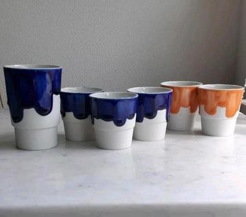 "Design X ambacht" porselein espresso en koffie bekers  beschikbaar voor biedingen
