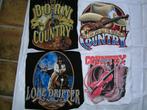 Country/western t-shirts 2 zwarte en 2 witte M NIEUW, Maat 38/40 (M), Overige kleuren, Nieuw, Ophalen of Verzenden