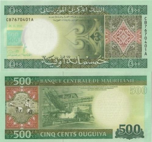 MAURITANIE 2013 500 ouguija #18 UNC, Postzegels en Munten, Bankbiljetten | Afrika, Los biljet, Overige landen, Verzenden