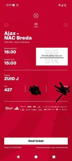 Ajax Nac 427, Tickets en Kaartjes, Eén persoon, April