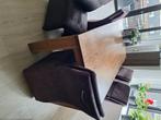 Eettafel met 6 stoelen, Huis en Inrichting, Tafels | Eettafels, Ophalen, Gebruikt, Eikenhout, 200 cm of meer