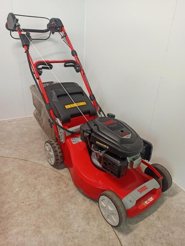 Sabo 47-Vario E Grasmaaier -7960, Tuin en Terras, Grasmaaiers, Gebruikt, Benzine-grasmaaier, 40 t/m 49 cm, Cirkelmaaier, Opvangzak