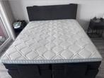Boxspring 180×200, Ophalen, Zwart, Tweepersoons, Zo goed als nieuw