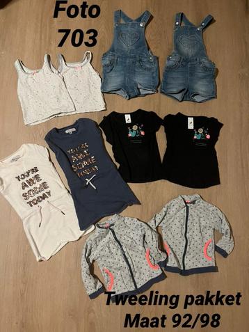 Kleding pakket tweeling 10-delig maat 92 / 98 zgan beschikbaar voor biedingen