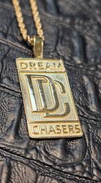 Prachtige DC hanger met ropchain 18karaat goud