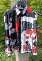 Vintage 1980 A BIENTOT blouse schoudervulling maat 42 (LT3), Ophalen of Verzenden, Zo goed als nieuw, Maat 42/44 (L)