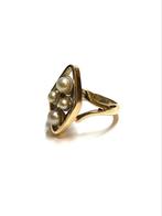 14k gouden ring met parels, ., Ophalen of Verzenden, ., Dame