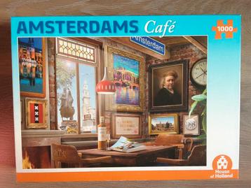 Puzzel Amsterdams café, 1000 stukjes, compleet  beschikbaar voor biedingen